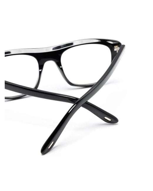 Tom Ford Black Square-Frame Glasses