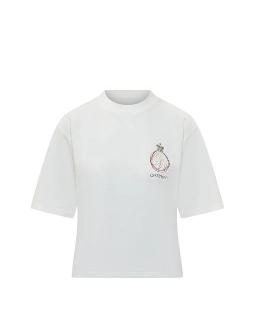 Off-White c/o Virgil Abloh White Royal Crown Boxy T-Shirt