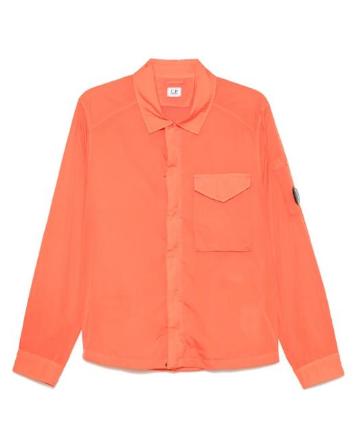 C P Company Orange C.P. Company Lens-Detailed Jacket for men