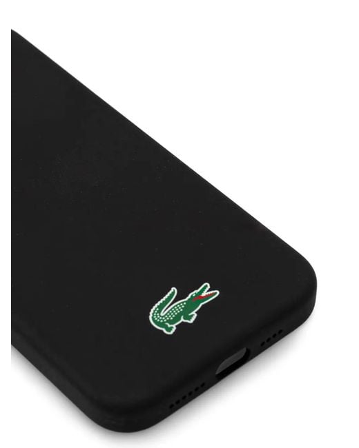 Lacoste Black Logo-Patch Iphone 15 Case