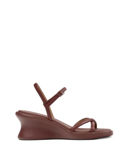 Camper Brown Louise Crossover-Strap Sandals