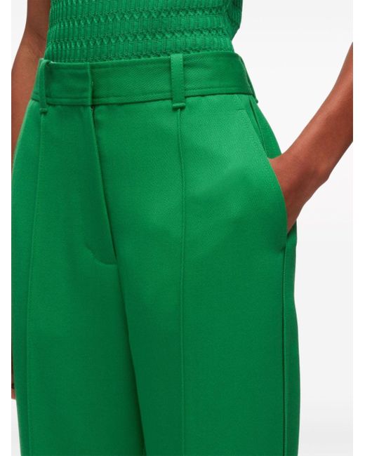 Pantalones rectos de talle alto 3.1 Phillip Lim de color Green
