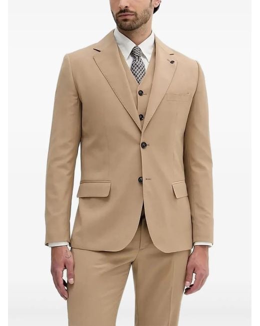 Liu Jo Natural Three-Piece Buttoned Suit for men