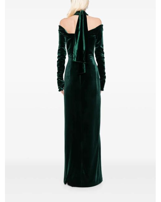 Saiid Kobeisy Black Velvet Long Dress