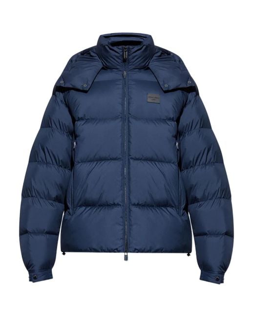 Emporio Armani Blue Down Jackets for men