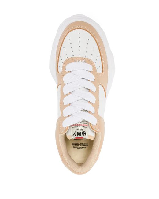 Maison Mihara Yasuhiro White Wayne Low Original Sole Leather Sneakers for men