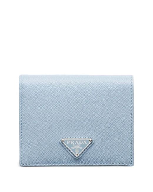Portafoglio Con Logo di Prada in Blue