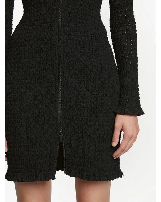 Proenza Schouler Black Broderie Anglaise Minidress