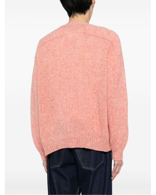 Cardigan bicolore en laine Loewe pour homme en coloris Pink
