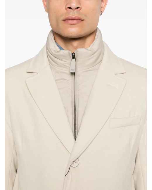 Herno Natural Virgin-Wool Coat for men