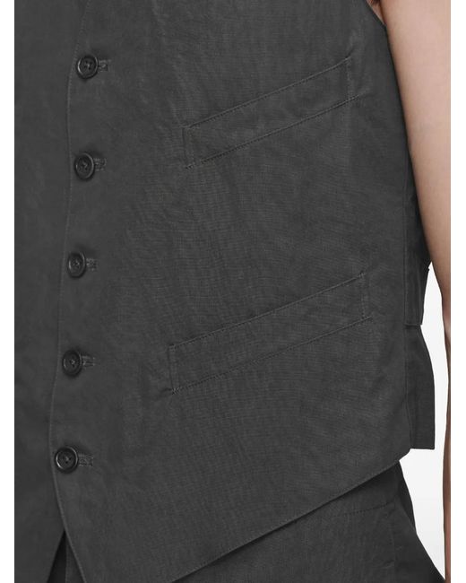 Maison Margiela Black Button Pocket Jacket for men