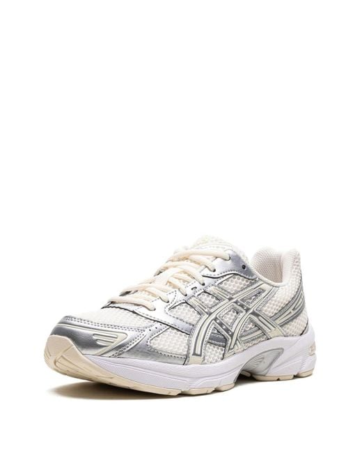 Asics White GEL-1130 Cream Pure Silver Sneakers