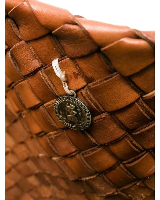 Dragon Diffusion Brown Egola Interwoven Tote Bag