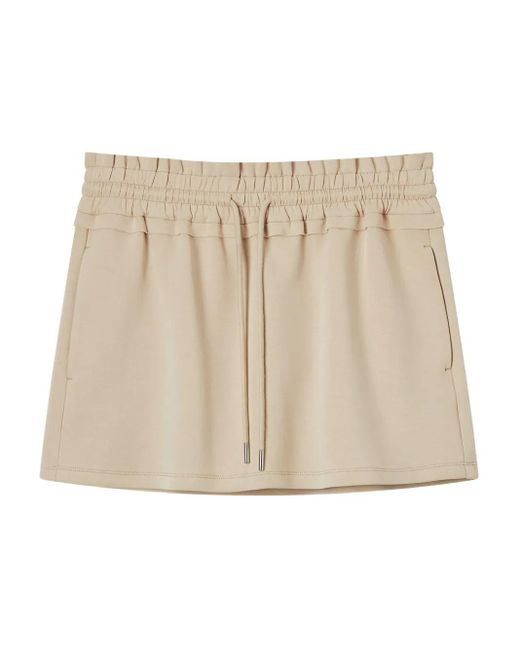 B+ AB Natural Ruffle-Detail Mini Skirt