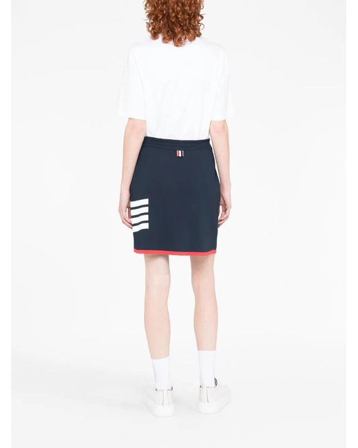 Thom Browne Blue Mini Skirt