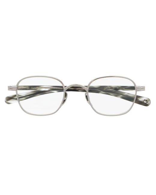Kame Mannen Metallic Eckige Kmn 132 Brille
