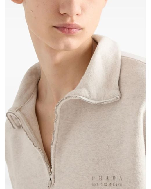 Prada Klassisches Poloshirt in White für Herren