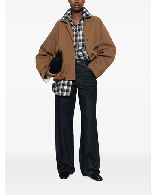 ELEH Gray Check-Pattern Button-Down Shirt