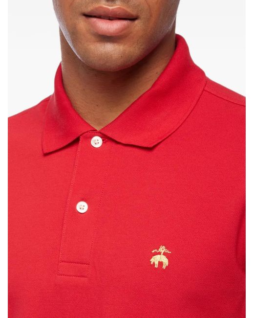 Brooks Brothers Red Golden Fleece Logo-Embroidery Polo Shirt for men