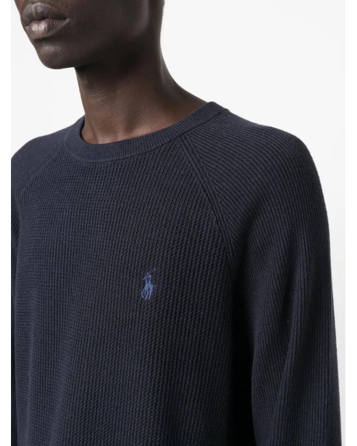 メンズ Polo Ralph Lauren ロゴ スウェットシャツ Blue