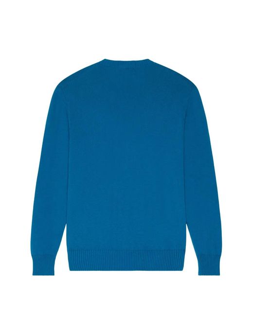 Vilebrequin Blue Jacquard Crew-Neck Sweater for men