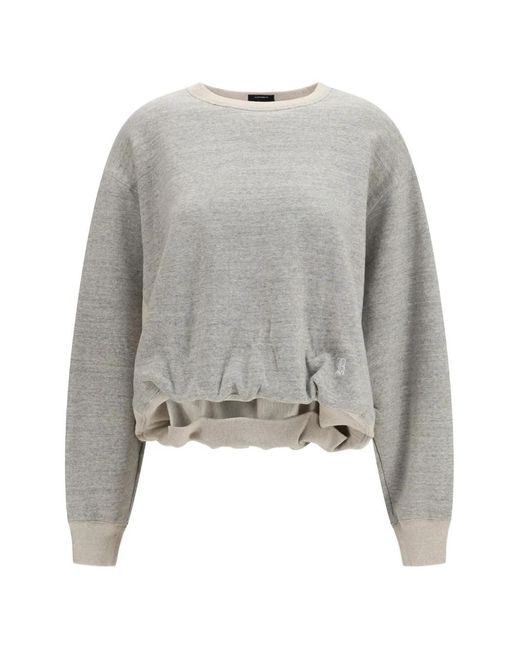 R13 Gray New York Balloon Logo-Print Sweatshirt