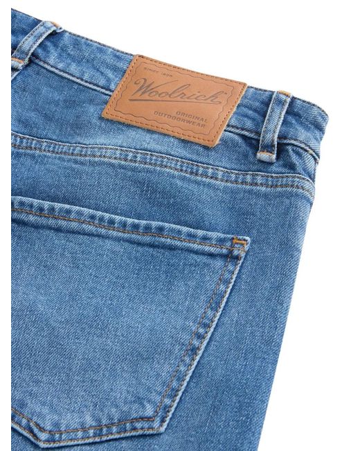 Woolrich Blue Five-Pocket Jeans