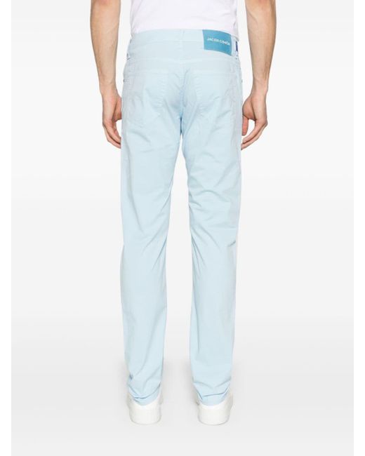 Pantalones slim Bard de talle medio Jacob Cohen de hombre de color Blue