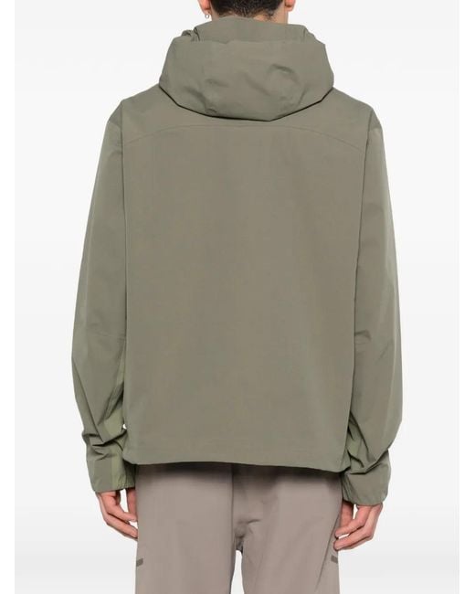 Hiking Patrol Green Arc Hooded Zip Jacket for men