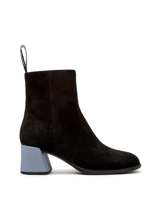 Camper Black Kora Suede Ankle Boots
