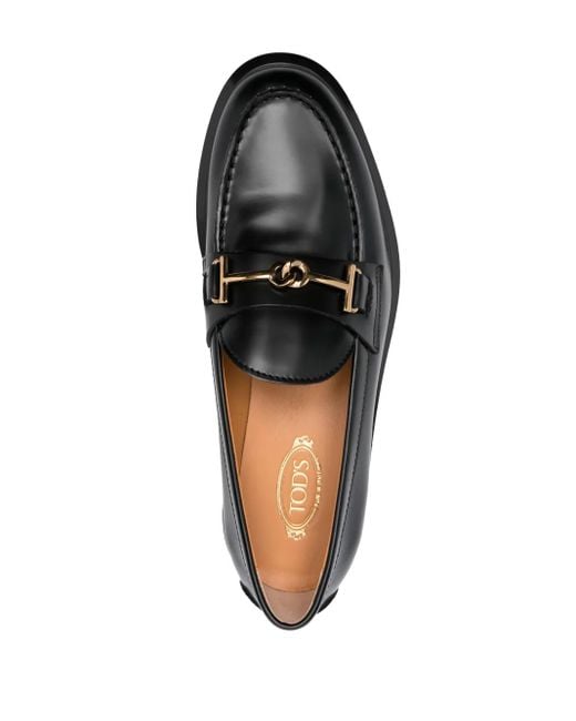 Tod's Black Mocassino In Pelle
