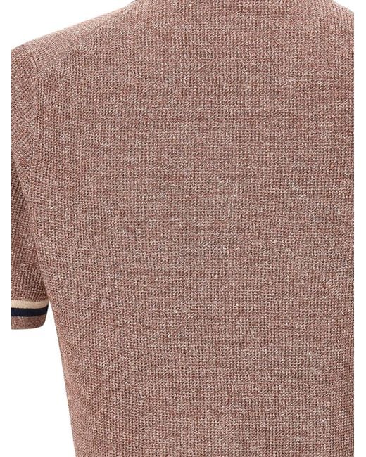 Gran Sasso Pink Knitted Shirt for men