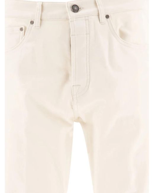 メンズ Lardini ファイブポケット ジーンズ Natural