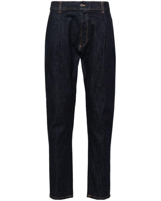 Dondup Blue Mid-rise Slim-fit Jeans for men