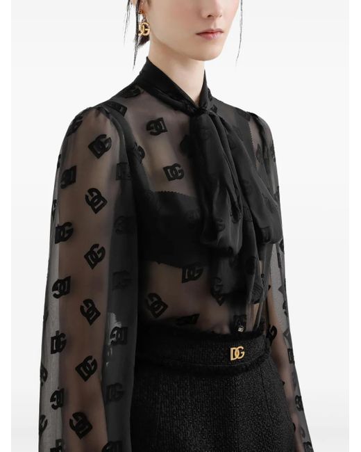 Dolce & Gabbana ロゴ ブラウス Black
