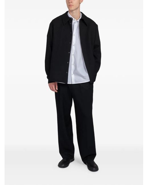 Séfr Black Wes Buttoned Overshirt for men