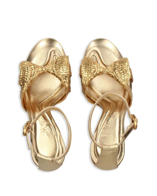 Cult Gaia Metallic 100Mm Zephyr Sandals