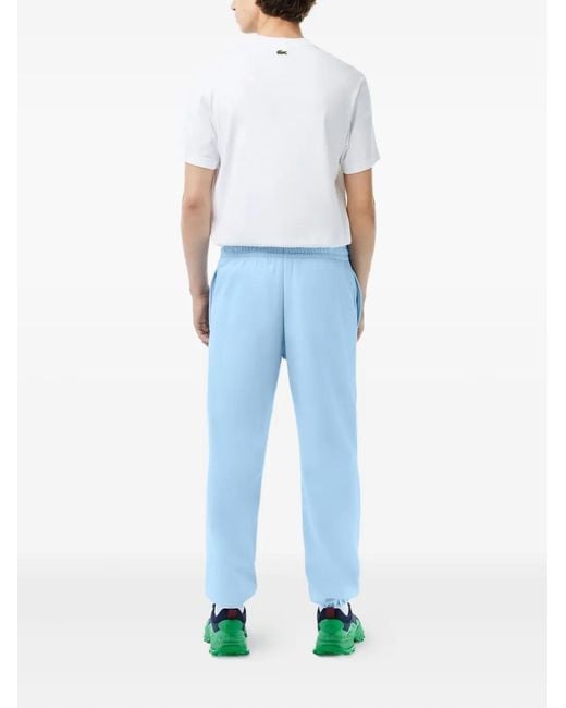 Lacoste Blue Embossed-Logo Track-Pants for men