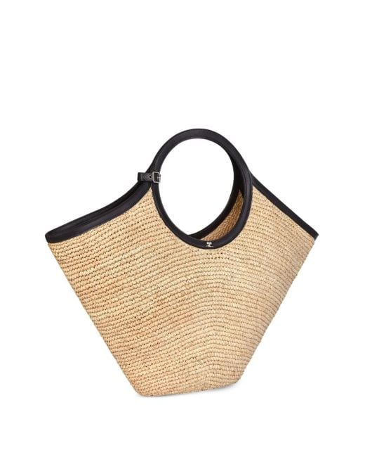 Courreges Natural Max Holy Rafia Tote Bag