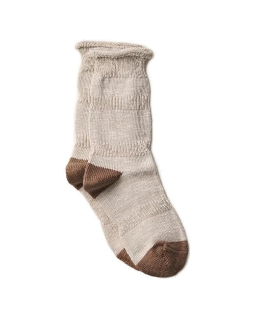 yahae White Ploot Chunky-Knit Set Of Two Socks