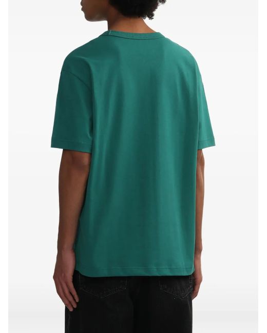 A.P.C. T-Shirt mit Logo-Stickerei in Green für Herren