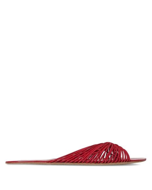 The Row Red Sara Sandals