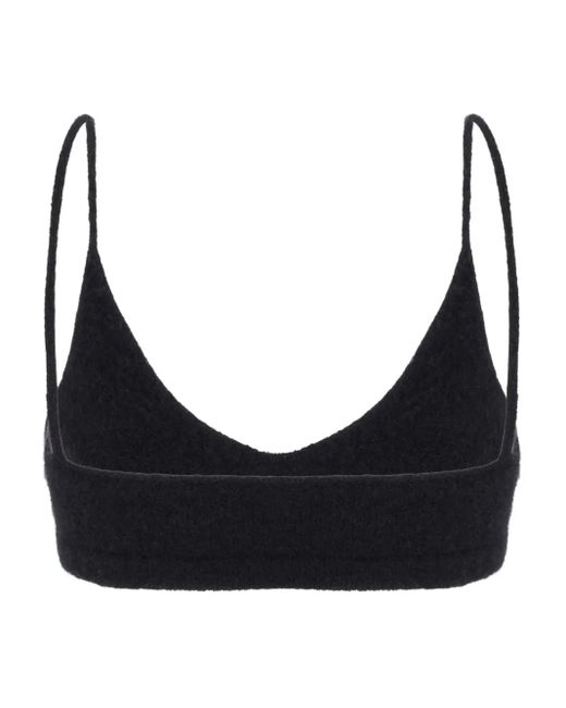 Laneus Black Knitted Tank Top