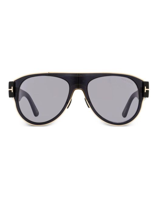 Tom Ford Gray Lyle-02 Pilot-frame Sunglasses for men