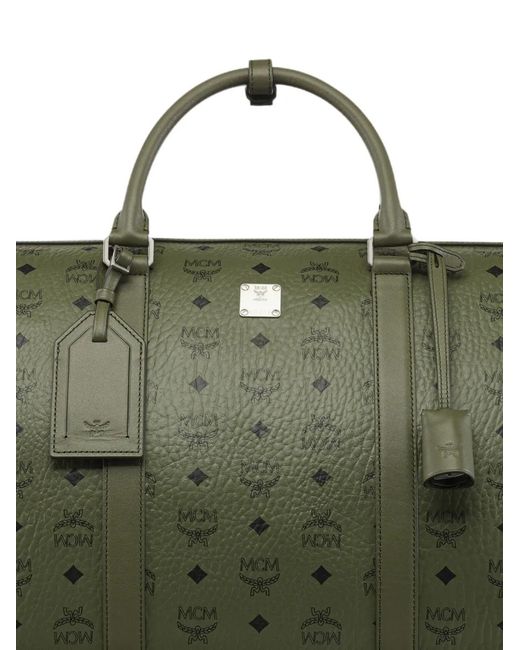MCM Green X-Large Visetos Ottomar Weekender Bag
