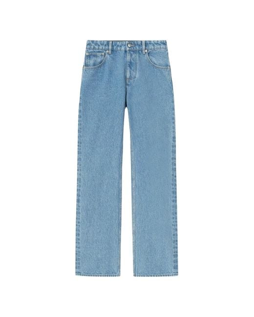 Nanushka Blue Gwen Straight-Leg Jeans