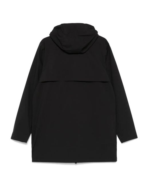 Rains Black Suva Hardshell Coat for men