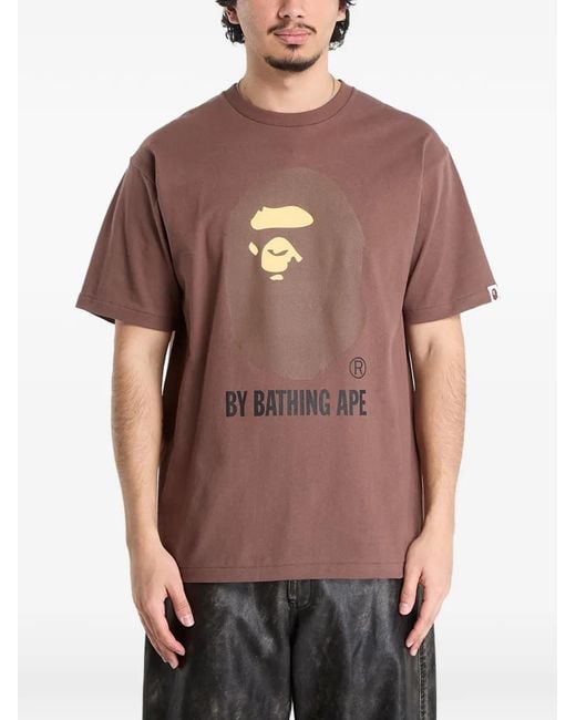 A Bathing Ape Red Logo T-Shirt