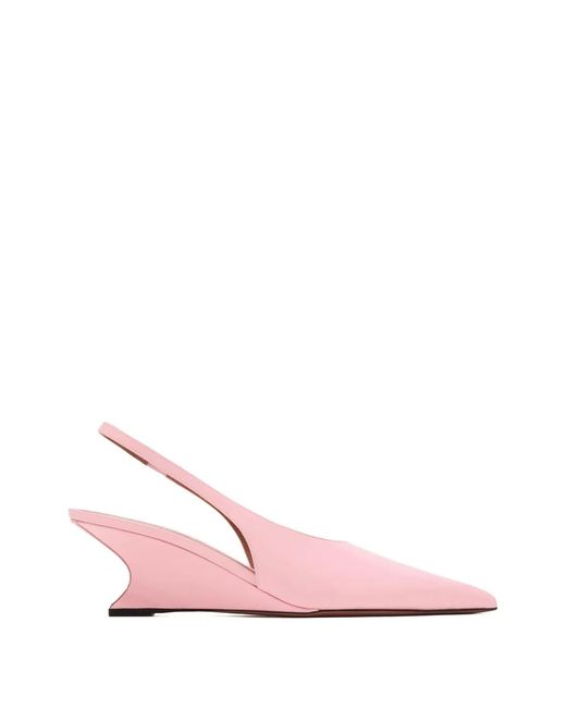 Paris Texas Pink Escarpins Compensés Nina À Bride Arrière