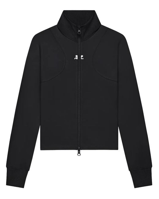 Courreges Black Jacke Aus Scuba-Jersey